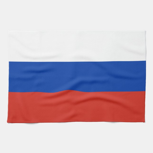 Paño De Cocina Bandera de Rusia (Horizontal)