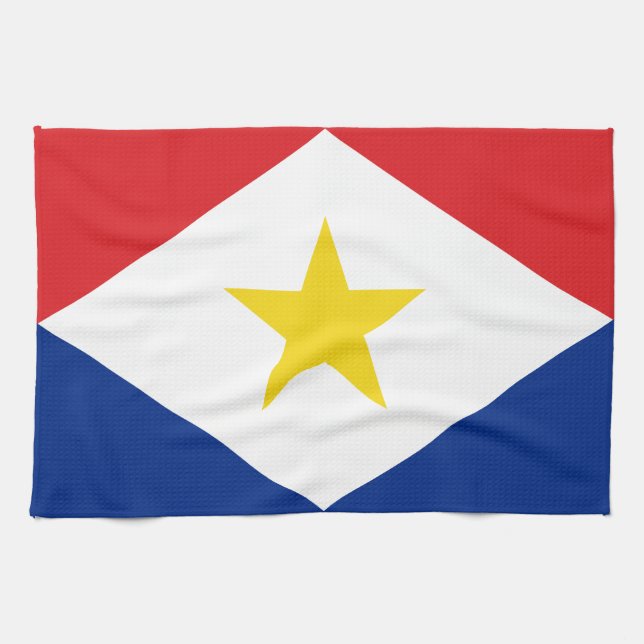 Paño De Cocina Bandera de Saba (Horizontal)