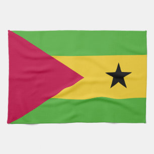 Paño De Cocina Bandera de Santo Tomé y Príncipe