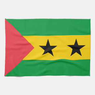 Paño De Cocina Bandera de Santo Tomé y Príncipe