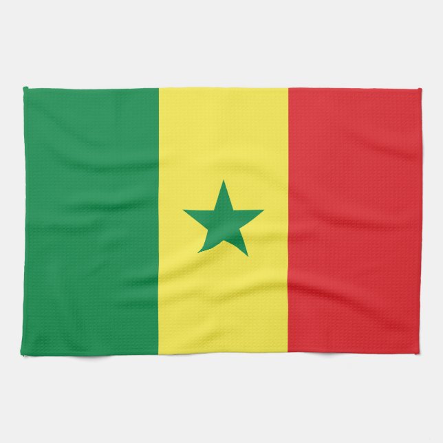 Paño De Cocina Bandera de Senegal (Horizontal)