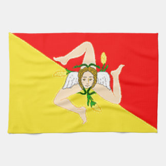 Paño De Cocina Bandera de Sicilia (Italia)