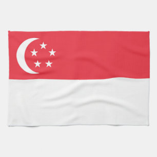 Paño De Cocina Bandera de Singapur
