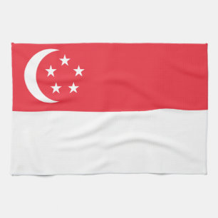 Paño De Cocina Bandera de Singapur