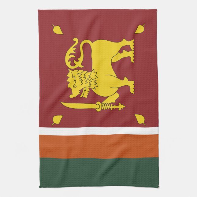 Paño De Cocina Bandera de Sri Lanka (Vertical)