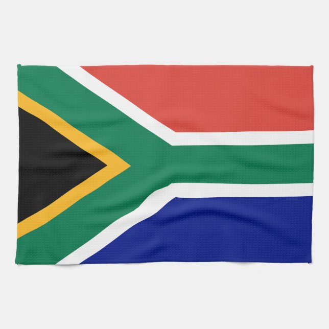 Paño De Cocina Bandera de Sudáfrica (Horizontal)