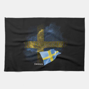 Paño De Cocina bandera de Suecia