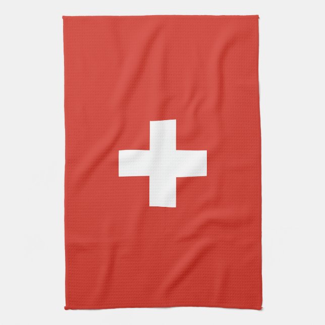Paño De Cocina Bandera de Suiza (Vertical)