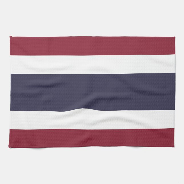 Paño De Cocina Bandera de Tailandia (Horizontal)