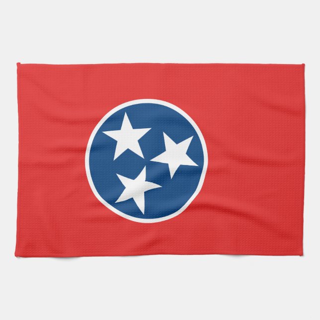 Paño De Cocina Bandera de Tennessee (Horizontal)