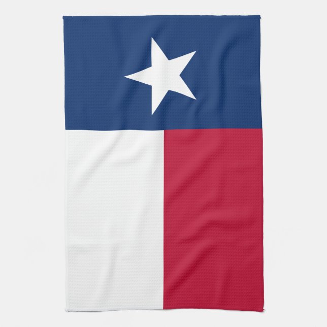 Paño De Cocina Bandera de Texas: Longhorns, el estado de la solit (Vertical)