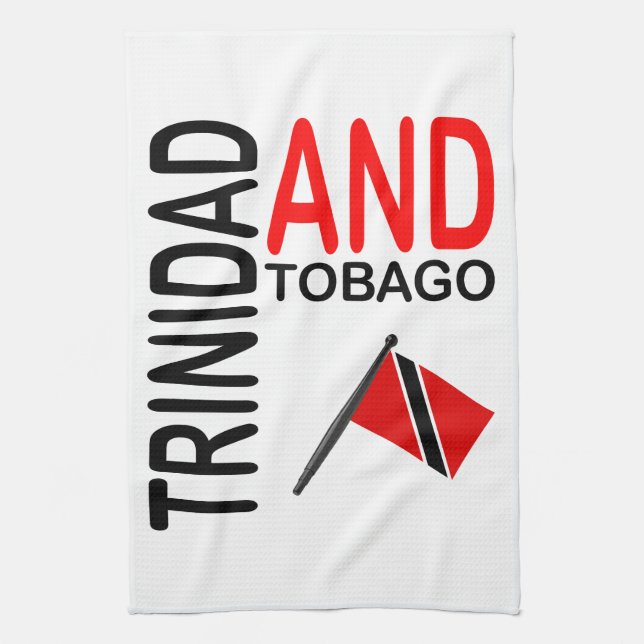 Paño De Cocina Bandera de Trinidad and Tobago (Vertical)