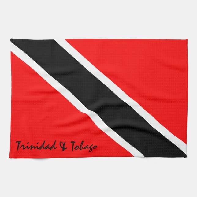Paño De Cocina Bandera de Trinidad y Tobago (Horizontal)