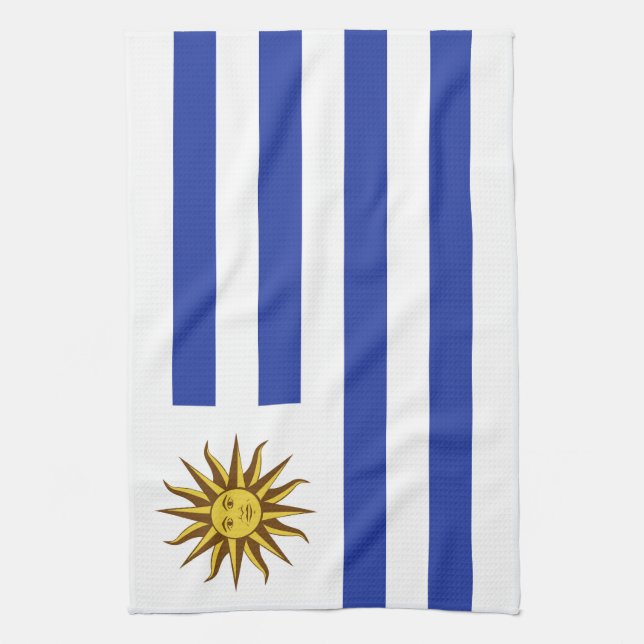Paño De Cocina Bandera de Uruguay (Vertical)