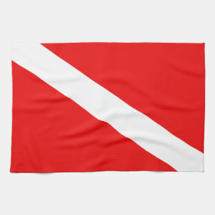 Paño De Cocina Bandera del equipo de submarinismo