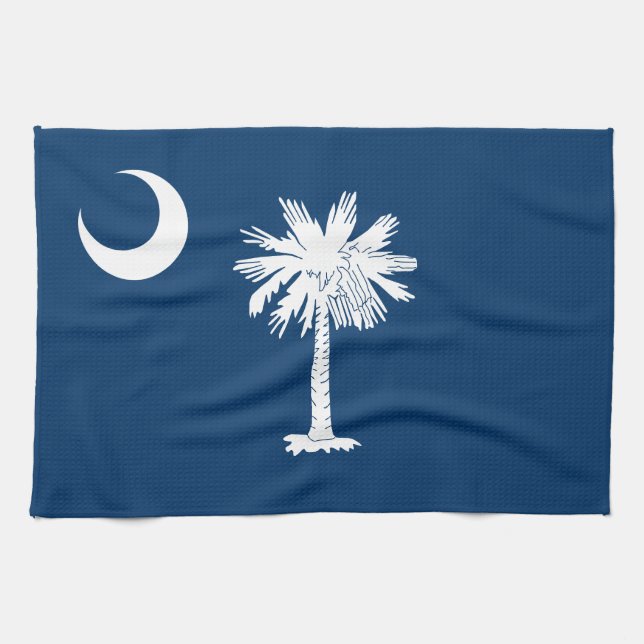 Paño De Cocina Bandera del Estado de Carolina del Sur (Horizontal)