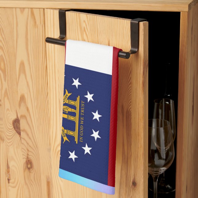 Paño De Cocina Bandera del Estado de Georgia (Pliegue de tercios)