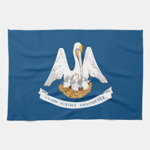 Paño De Cocina Bandera del estado de Luisiana
