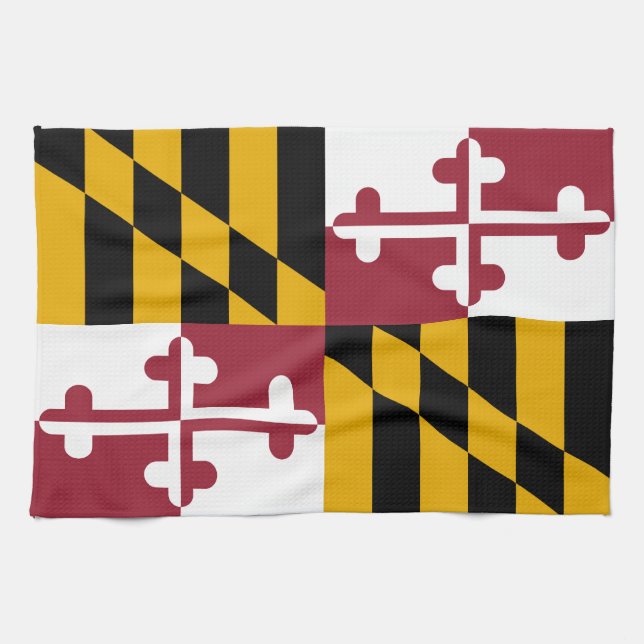 Paño De Cocina Bandera del estado de Maryland (Horizontal)