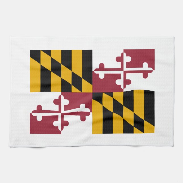 Paño De Cocina Bandera del Estado de Maryland (Horizontal)