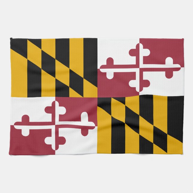 Paño De Cocina Bandera del Estado de Maryland (Horizontal)