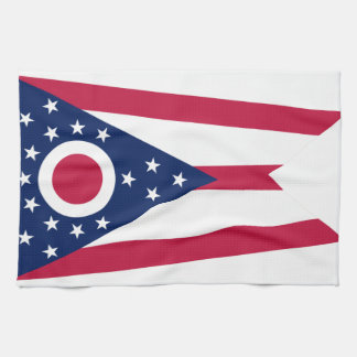 Paño De Cocina Bandera del estado de Ohio