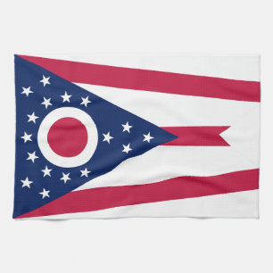 Paño De Cocina Bandera del estado de Ohio