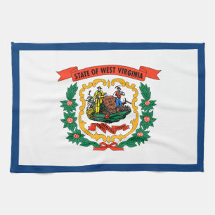 Paño De Cocina Bandera del estado de Virginia Occidental