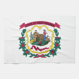 Paño De Cocina Bandera del estado de Virginia Occidental