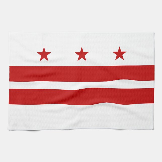 Paño De Cocina Bandera del estado de Washington DC (Horizontal)