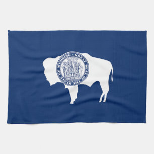 Paño De Cocina Bandera del estado de Wyoming
