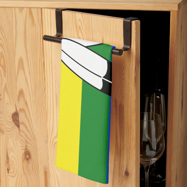 Paño De Cocina bandera del orgullo de dos espíritus de SlipperyJo (Pliegue de tercios)