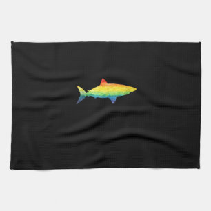Paño De Cocina Bandera del orgullo gay del tiburón arcoiris LGBTQ