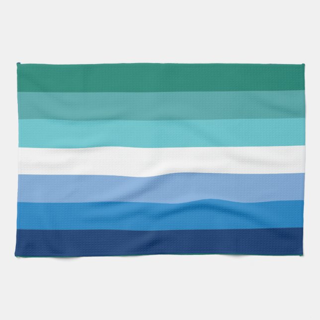 Paño De Cocina Bandera del Orgullo Gay Masculino (Horizontal)