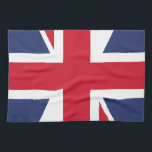 Paño De Cocina Bandera del Reino Unido<br><div class="desc">La bandera nacional del Reino Unido es la bandera de la Unión, también conocida como la bandera de la Unión. La bandera está formada por la cruz roja de San Jorge (santo patrón de Inglaterra), con un borde de blanco, superpuesta a la Cruz de San Patricio (santo patrono de Irlanda),...</div>