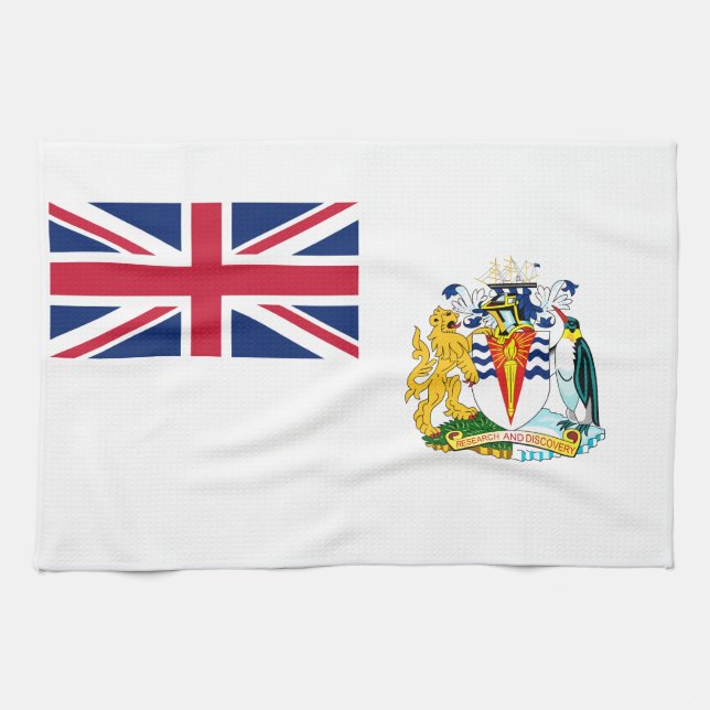 Paño De Cocina Bandera del Territorio Antártico Británico (Horizontal)