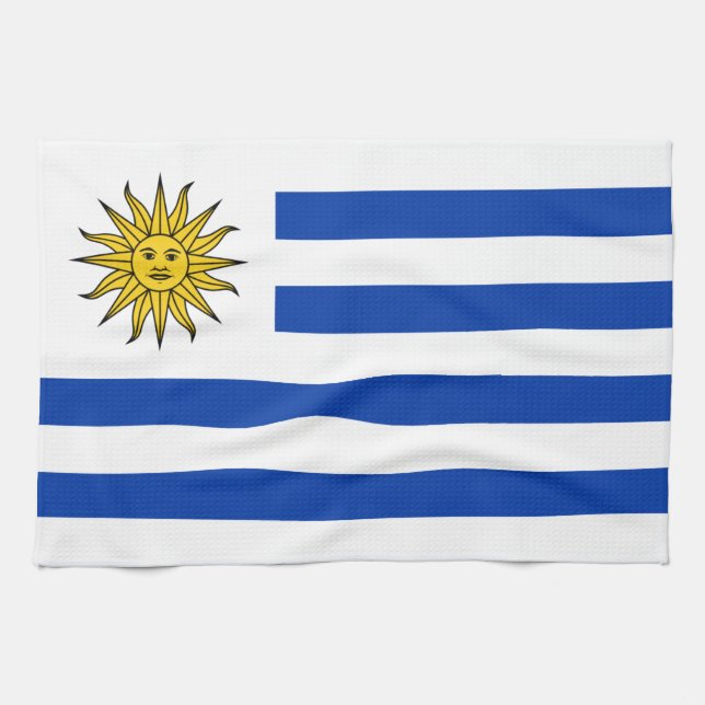 Paño De Cocina Bandera del Uruguay (Horizontal)