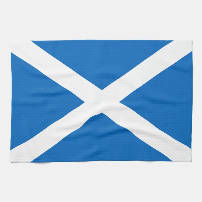 Paño De Cocina Bandera escocesa Saltire (Horizontal)
