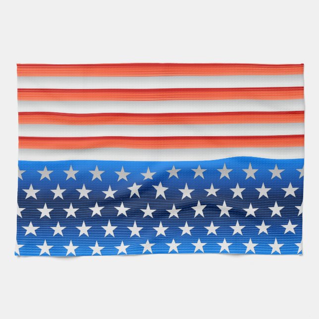 Paño De Cocina Bandera estadounidense (Horizontal)