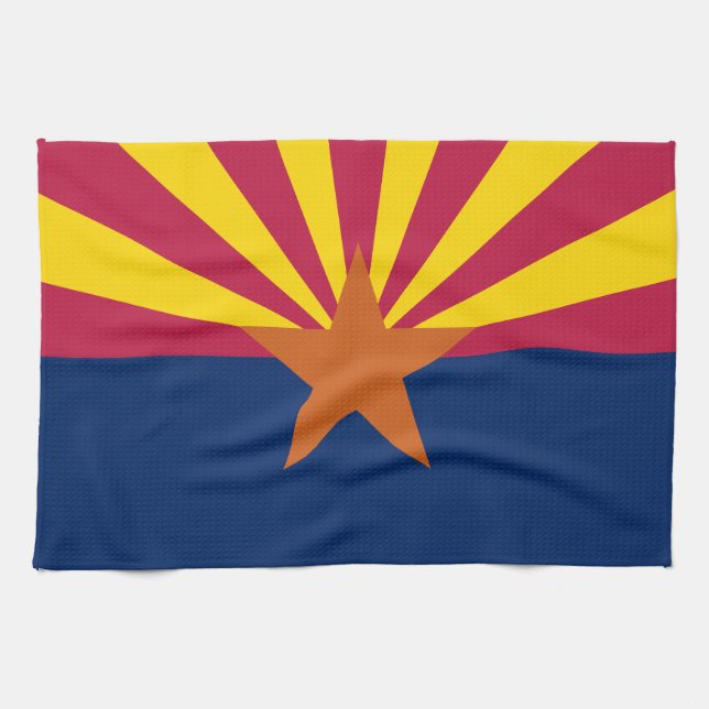 Paño De Cocina Bandera Estatal de Arizona (Horizontal)