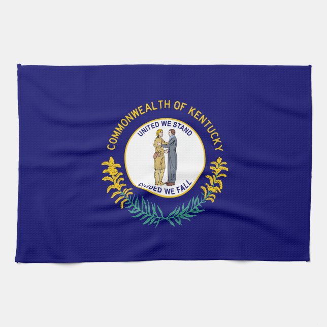 Paño De Cocina Bandera estatal de Kentucky (Horizontal)