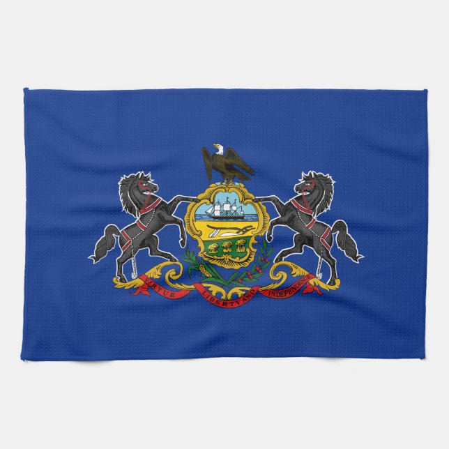 Paño De Cocina Bandera Estatal de Pennsylvania (Horizontal)