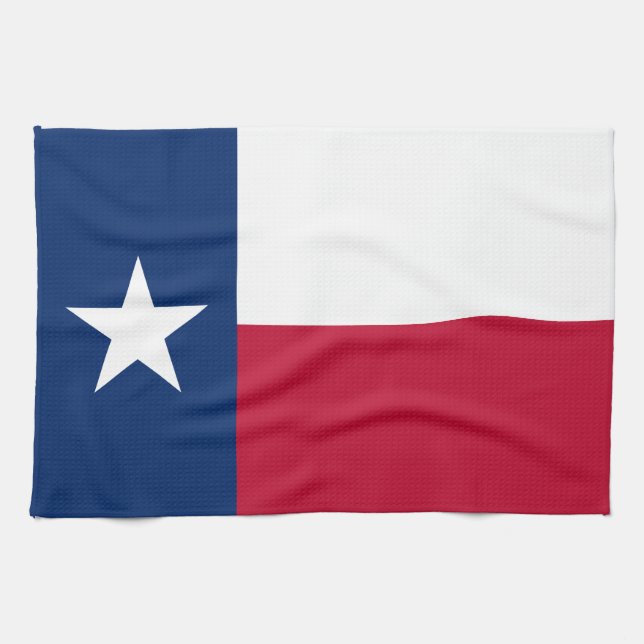 Paño De Cocina Bandera Estatal de Texas (Horizontal)