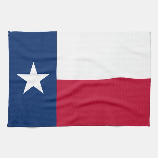 Paño De Cocina Bandera Estatal de Texas (Horizontal)