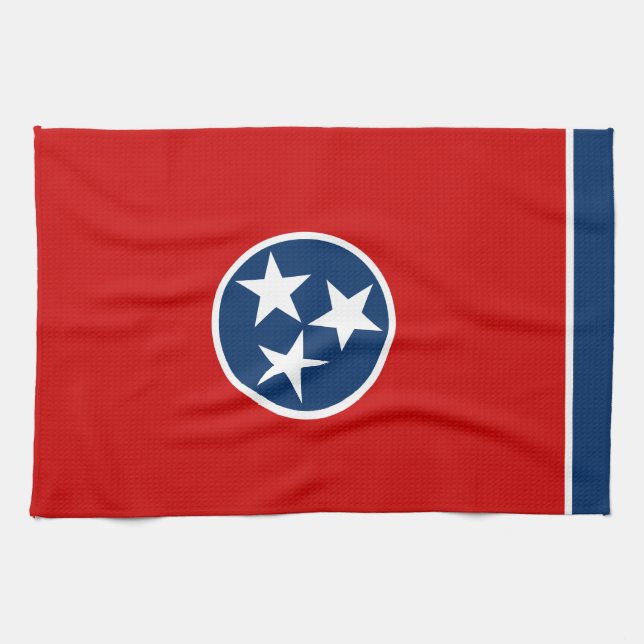Paño De Cocina Bandera Estatal Tennessee (Horizontal)