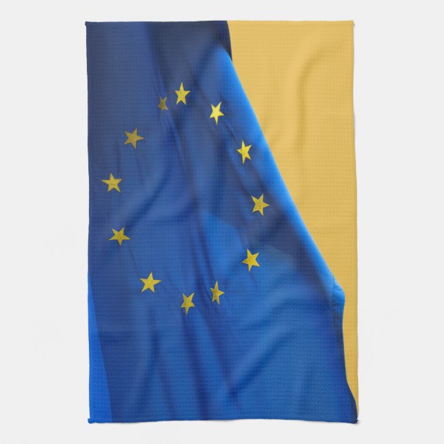Paño De Cocina Bandera europea (Vertical)