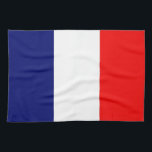 Paño De Cocina Bandera francesa<br><div class="desc">Bandera ilustrada de Francia</div>