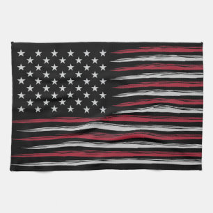 Paño De Cocina Bandera Grunge de Estados Unidos