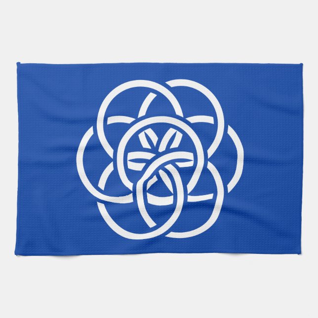 Paño De Cocina Bandera internacional del planeta Tierra (Horizontal)