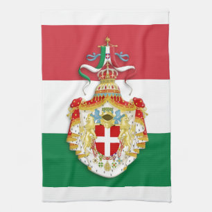 Paño De Cocina Bandera italiana con insignia del Reino de Italia
